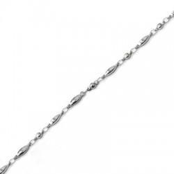 Chaîne maille Ovale 3x8mm/3mm en Acier Inoxydable 304