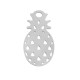 Breloque Ananas 8.5x15.5mm en Acier Inoxydable