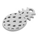 Stainless Steel Charm Pineapple 8.5x15.5mm