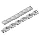 Bracciale in acciaio inossidabile 304 con elementi di collegamento 175 mm/4 mm