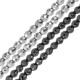 Hematite Faceted Bead 4mm Ø0.7mm (98pcs) (40cm)