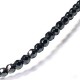 Hematite Faceted Bead 4mm Ø0.7mm (98pcs) (40cm)