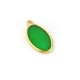 Pendentif Ovale en Zamak Émaillé 17 x 27 mm