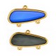 Connettore in Metallo Zamak Irregolare con Smalto 14x35mm