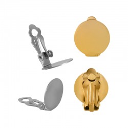 Orecchino Rotondo con Clip in Acciaio Inossidabile 304 14 mm