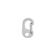 Cierre de langosta giratorio de acero inoxidable 304, 4,5 x 8 mm, Ø 1,3 mm