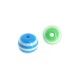 Resin Bead Round with Stripes 10mm