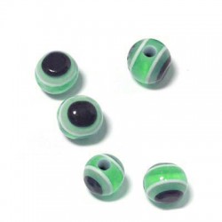 Χάντρα Ρητίνης Μάτι 6mm Ø2.2mm