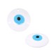 Resin Pendant Round with Evil Eye 30mm
