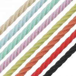 Cordon Torsadé Élastique en Polyester ~2.5 mm (~47.5 m)
