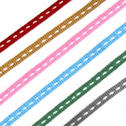 Nastro di Poliestere 5mm con Cucitura (~12mtr/conf)