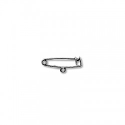 Imperdibile in Ottone 0.9x21mm con 1 Anellino