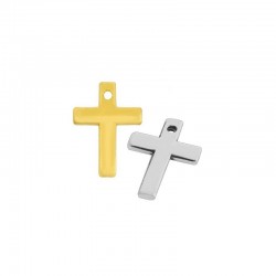 Zamak Charm Cross 10x14mm