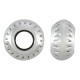 Zamak Bead Round 7x4mm Ø3.3mm