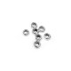 Μεταλλική Ζάμακ Χυτή Χάντρα Μπίλια 6mm Ø2.8mm