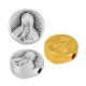 Perle Ronde en Zamak avec la Vierge Marie 10 mm Ø1.5 mm