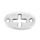 Connecteur en Zamak Ovale avec Croix 16 x 10 mm