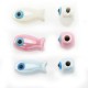 Enameled Ceramic Bead Fish with Eye 17mm