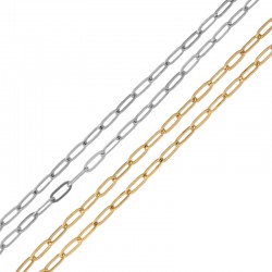 Stainless Steel 304 Chain Oval Links 2.5x6.5mm/0.6mm