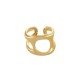 Bague en Acier Inoxydable 304 avec Lignes Courbes