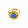 Or 18 carats/bleu perle