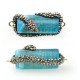 Agate Bead Snake 16x30mm with Strass