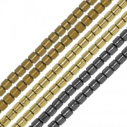Hematite Tube 3mm Ø1mm (132pcs) (40cm)