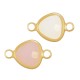 Connettore in Ottone con Cristallo Triangolare 9mm