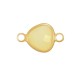 Brass Connector Setting Teardrop with Glass Stone 9mm