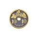 Pendentif en bois « 10 Λεπτα » 45 mm
