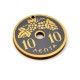 Pendentif en bois « 10 Λεπτα » 45 mm