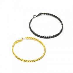 Orecchino in Metallo Ottone Cerchio 52mm