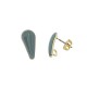 Enameled Steel Earring Teardrop 8x17mm