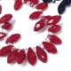 Crystal Drop Bead Faceted 6x12mm Ø~0.3mm (~50pcs)