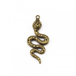 Colgante de Metal Zamak Serpiente 21x47mm