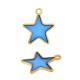 Colgante de Metal Zamak Estrella con Esmalte 21mm