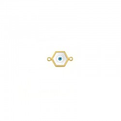 Connecteur en Zamak Émaillé œil Hexagonal 12 x 13 mm