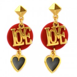 Μεταλλικό Ζάμακ Χυτό Μοτίφ "LOVE" 13x12mm