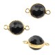 Connettore in Ottone 12mm con Agata Sfaccettata