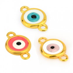 Connecteur rond en Zamak Émaillé. œil 16 mm