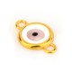 Colgante de Metal Zamak Esmaltado Redondo Ojo 16mm(Diametro Int. 12mm)