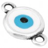999° Silver Antique Plated/ 5µm/ White/ Blue/ Multi