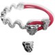 Demi-Bracelet en Zamak 52 x 33 mm + « Leopard » 10 x 10 mm