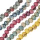 Enameled Ceramic Bead Round ~9mm Ø3mm