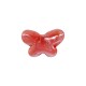 Perle en céramique émaillée Papillon rouge 16 x 12 mm Ø 2.4 mm