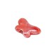 Cuenta de Cerámica Esmaltada Mariposa Roja 16x12 mm Ø2,4 mm