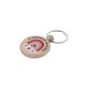 Porte-clés avec pendentif en bois « Meilleur professeur » Arc-en-ciel 39 mm/7 mm