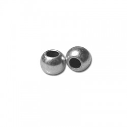 Μεταλλική Μπρούτζινη Χάντρα Μπίλια 5x4mm Ø2.5mm