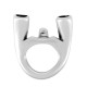 Zamak One Piece Clasp Horseshoe 31x33mm Ø5.5mm