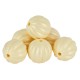 Perle Acrylique Ronde à Rayures 16 mm Ø 2.5 mm